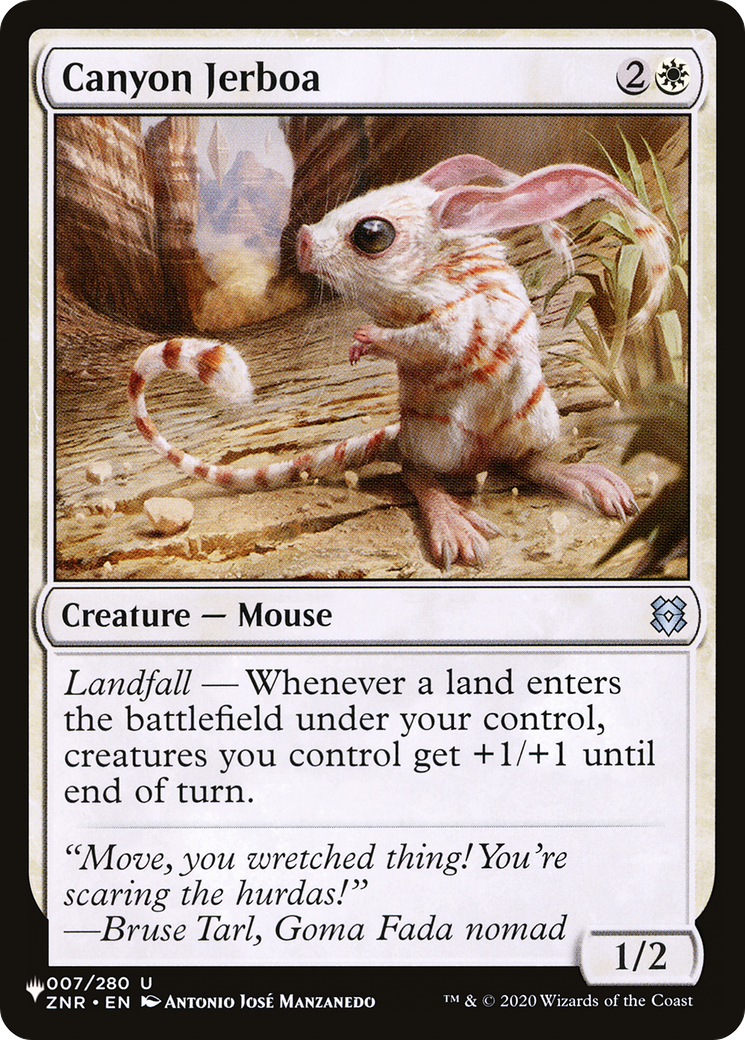 Canyon Jerboa [The List] | Gate City Games LLC