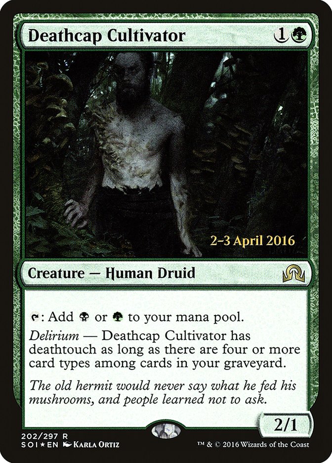 Deathcap Cultivator [Shadows over Innistrad Prerelease Promos] | Gate City Games LLC