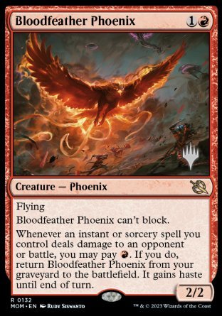 Bloodfeather Phoenix (Promo Pack) [March of the Machine Promos] | Gate City Games LLC