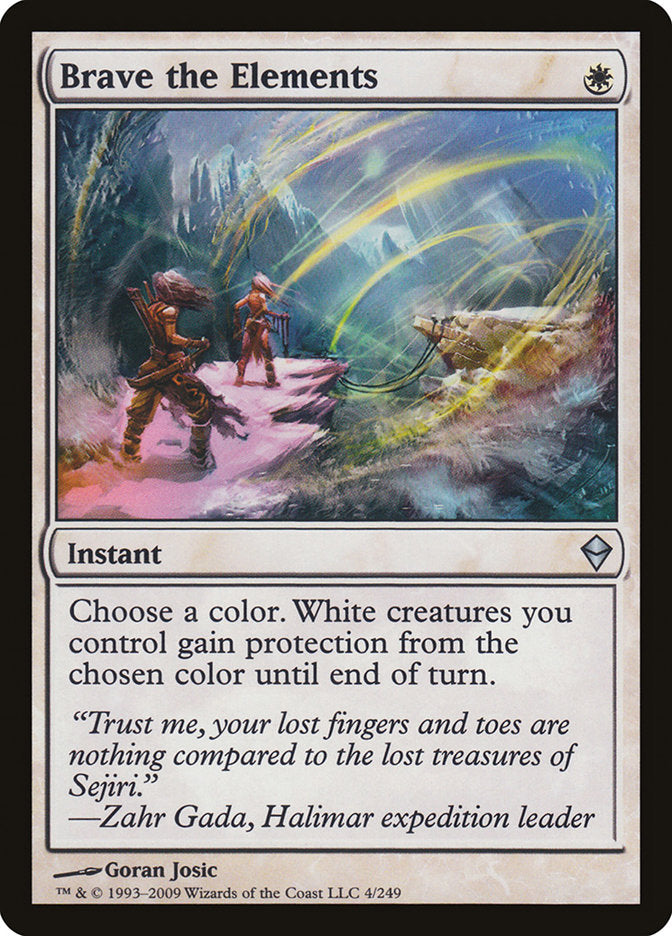 Brave the Elements [Zendikar] | Gate City Games LLC