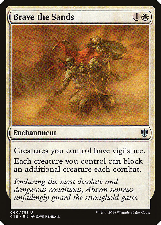 Brave the Sands [Commander 2016] | Gate City Games LLC