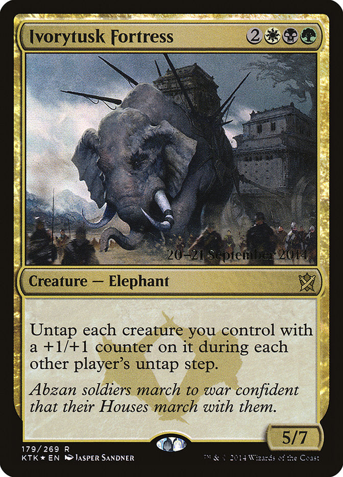 Ivorytusk Fortress [Khans of Tarkir Prerelease Promos] | Gate City Games LLC