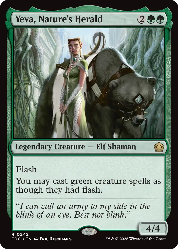 Yeva, Nature's Herald [Foundations Commander] | Gate City Games LLC