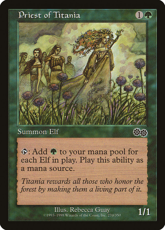 Priest of Titania [Urza's Saga] | Gate City Games LLC