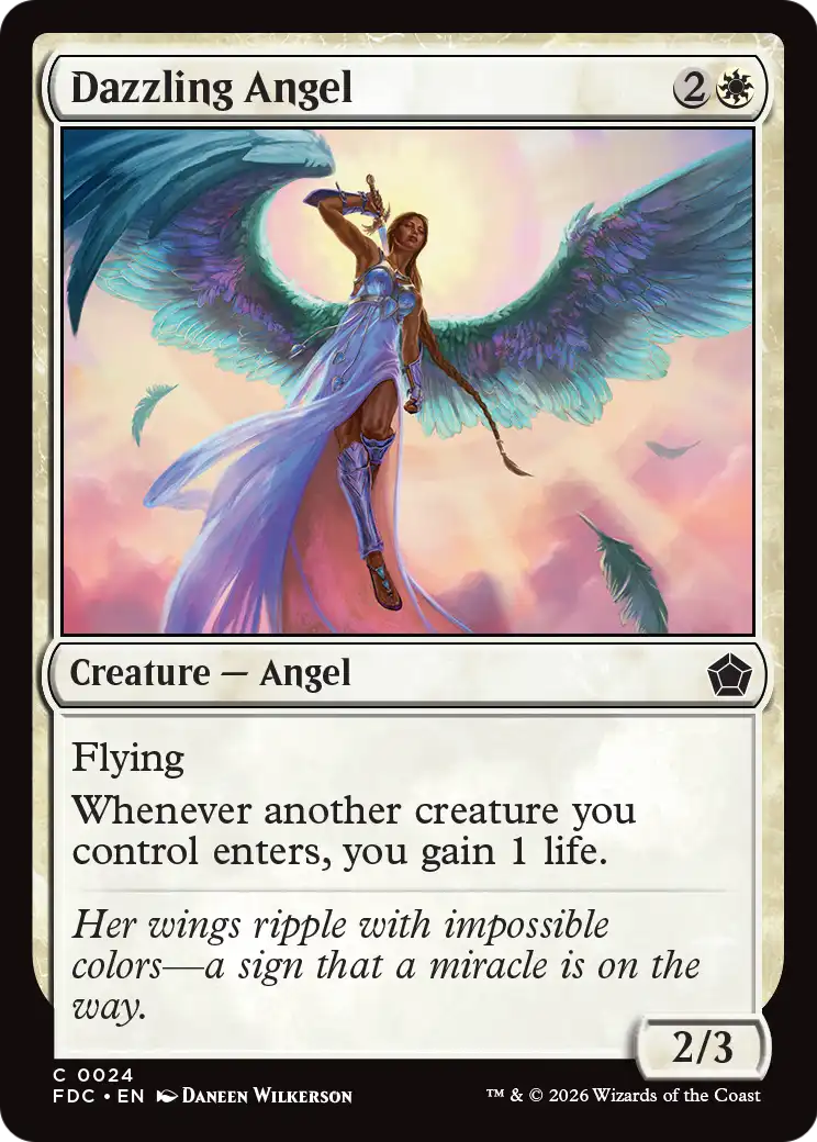 Dazzling Angel [Foundations Commander] | Gate City Games LLC