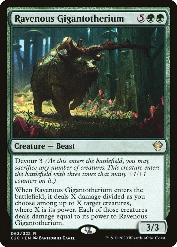 Ravenous Gigantotherium [Commander 2020] | Gate City Games LLC