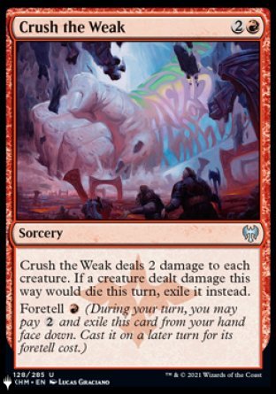 Crush the Weak [The List] | Gate City Games LLC