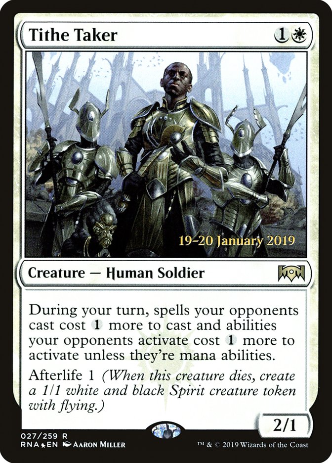 Tithe Taker [Ravnica Allegiance Prerelease Promos] | Gate City Games LLC