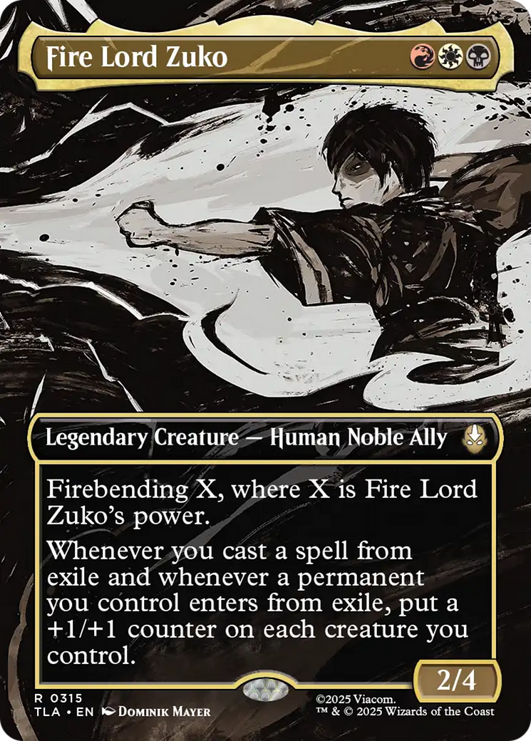 Fire Lord Zuko (Borderless) [Avatar: The Last Airbender] | Gate City Games LLC