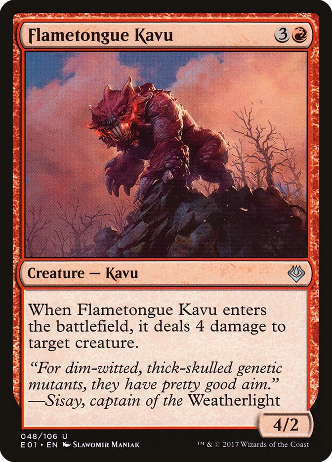 Flametongue Kavu [Archenemy: Nicol Bolas] | Gate City Games LLC