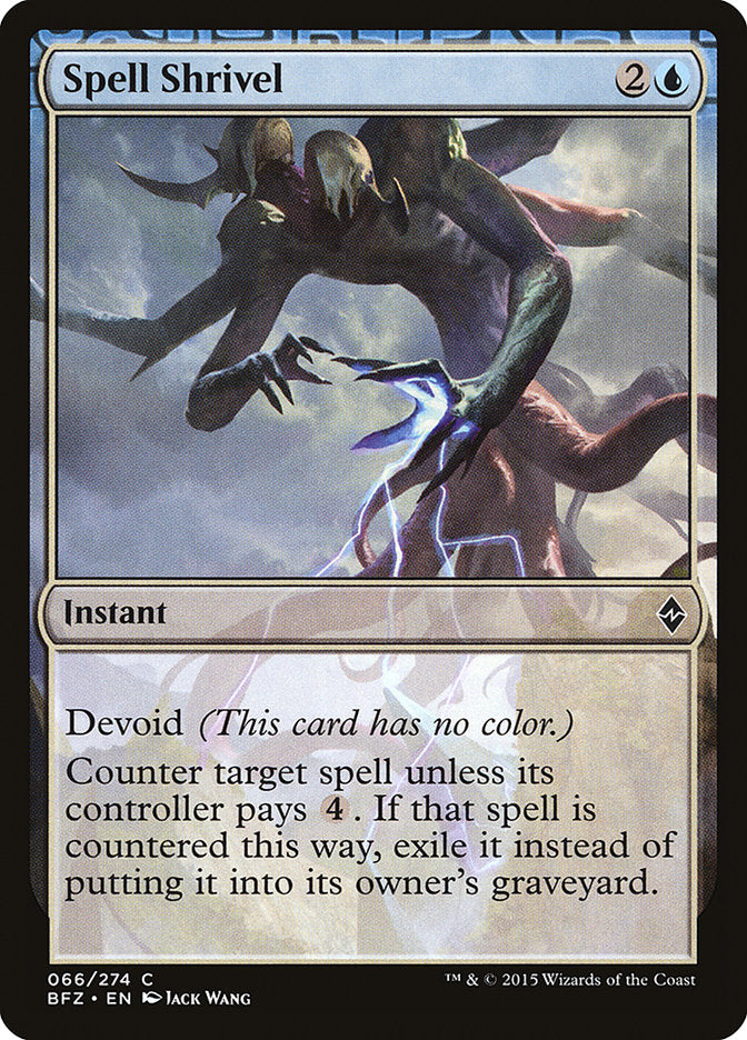 Spell Shrivel [Battle for Zendikar] | Gate City Games LLC