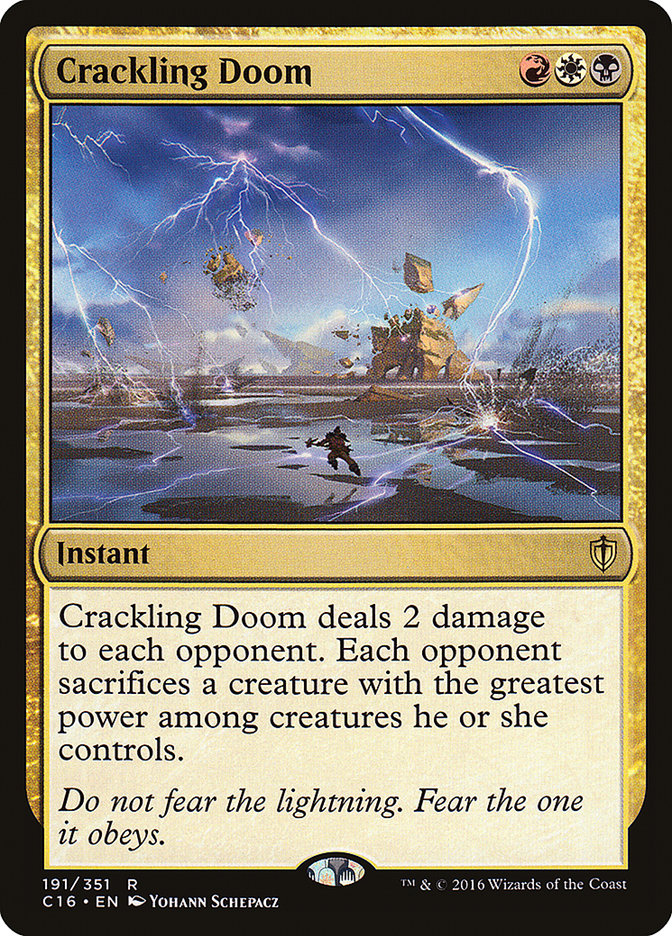 Crackling Doom [Commander 2016] | Gate City Games LLC