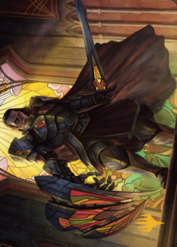 Benalish Sleeper Art Card (Gold-Stamped Signature) [Dominaria United Art Series] | Gate City Games LLC