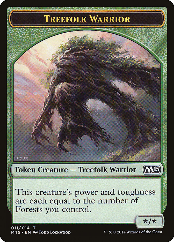 Treefolk Warrior Token [Magic 2015 Tokens] | Gate City Games LLC