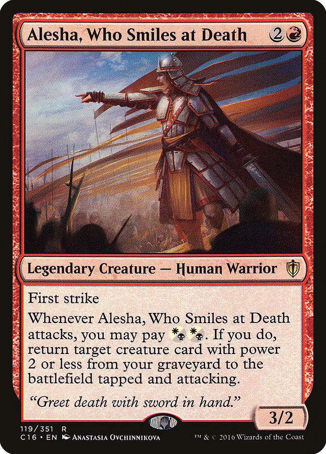 Alesha, Who Smiles at Death [Commander 2016] | Gate City Games LLC
