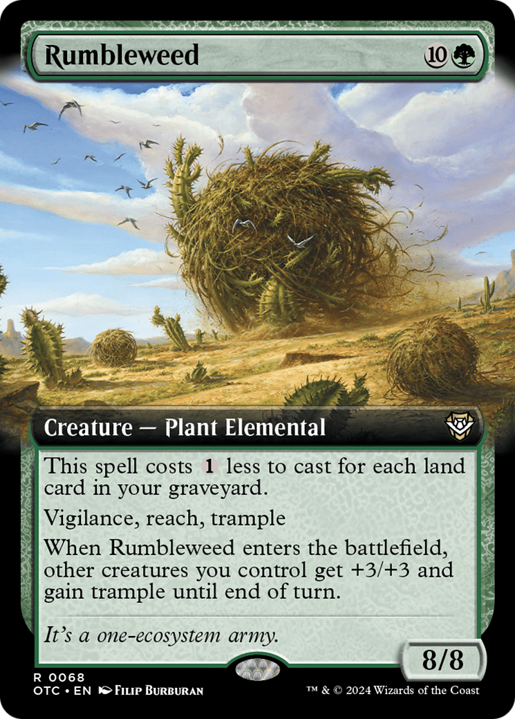 Rumbleweed (Extended Art) [Outlaws of Thunder Junction Commander] | Gate City Games LLC