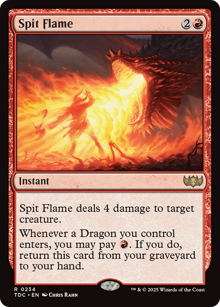 Spit Flame [Tarkir: Dragonstorm Commander] | Gate City Games LLC