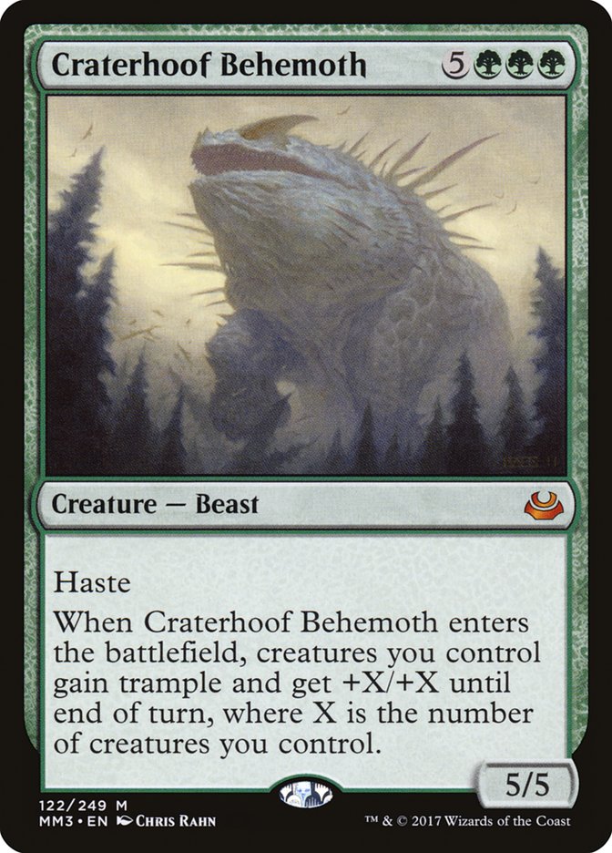 Craterhoof Behemoth [Modern Masters 2017] | Gate City Games LLC