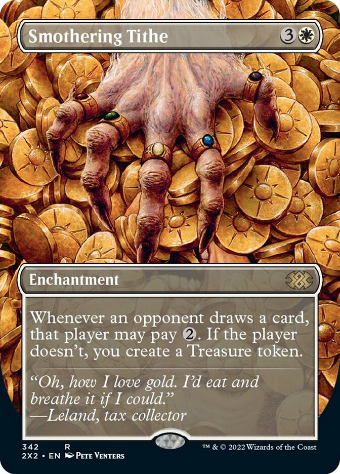 Smothering Tithe (Borderless Alternate Art) [Double Masters 2022] | Gate City Games LLC
