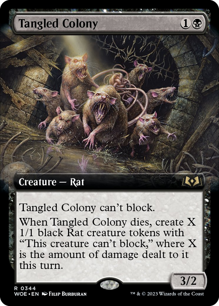 Tangled Colony (Extended Art) [Wilds of Eldraine] | Gate City Games LLC