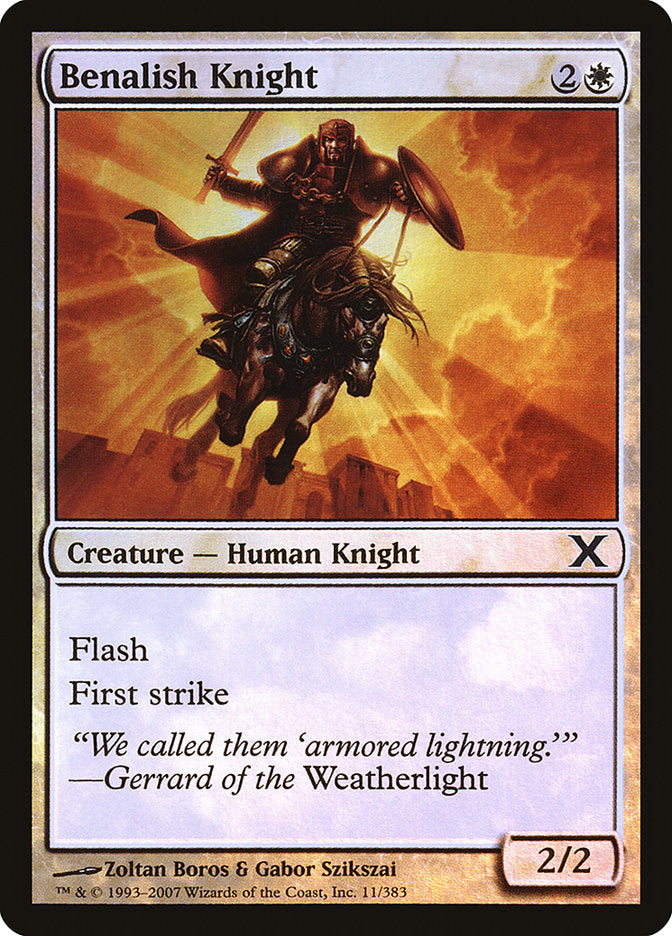 Benalish Knight (Premium Foil) [Tenth Edition] | Gate City Games LLC