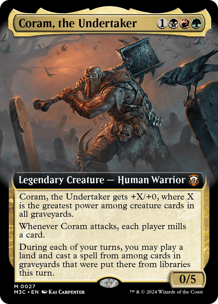 Coram, the Undertaker (Extended Art) [Modern Horizons 3 Commander] | Gate City Games LLC
