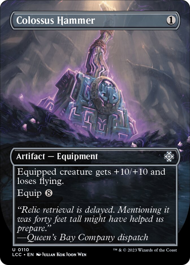 Colossus Hammer (Borderless) [The Lost Caverns of Ixalan Commander] | Gate City Games LLC
