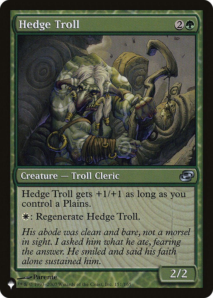 Hedge Troll [The List Reprints] | Gate City Games LLC