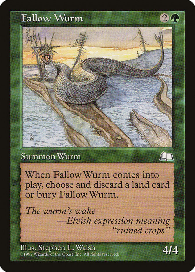 Fallow Wurm [Weatherlight] | Gate City Games LLC