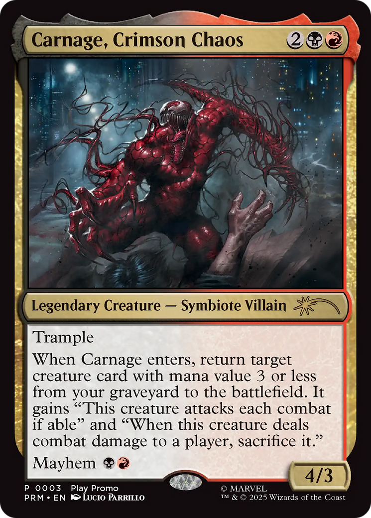 Carnage, Crimson Chaos [Wizards Play Network 2025] | Gate City Games LLC