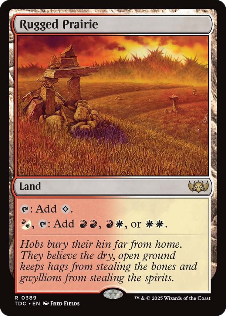 Rugged Prairie [Tarkir: Dragonstorm Commander] | Gate City Games LLC