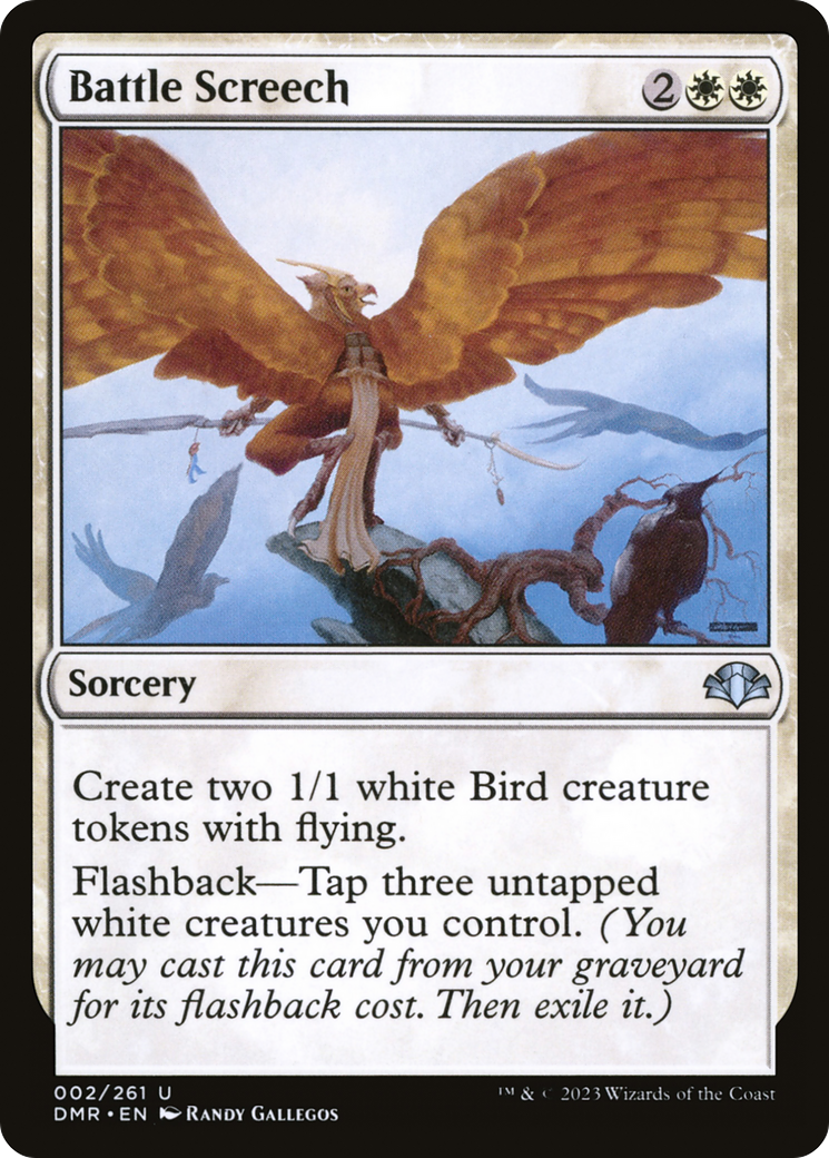 Battle Screech [Dominaria Remastered] | Gate City Games LLC