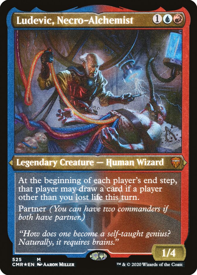 Ludevic, Necro-Alchemist (Etched) [Commander Legends] | Gate City Games LLC