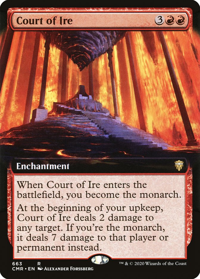 Court of Ire (Extended Art) [Commander Legends] | Gate City Games LLC