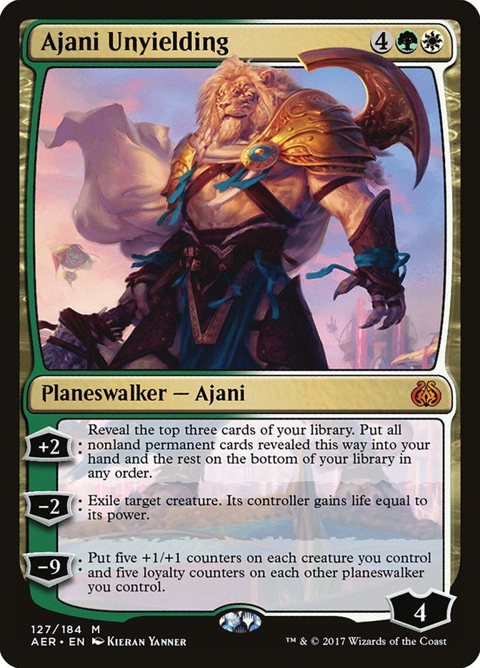 Ajani Unyielding [Aether Revolt] | Gate City Games LLC