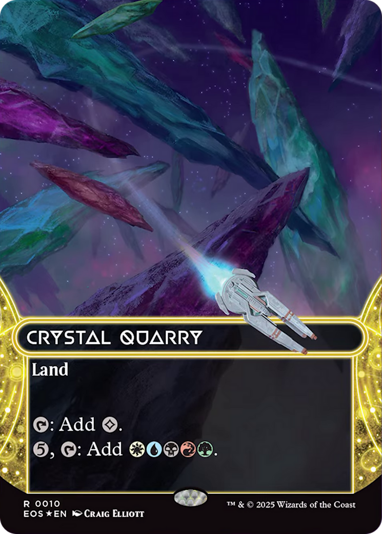 Crystal Quarry (0010) (Borderless) [Edge of Eternities: Stellar Sights] | Gate City Games LLC