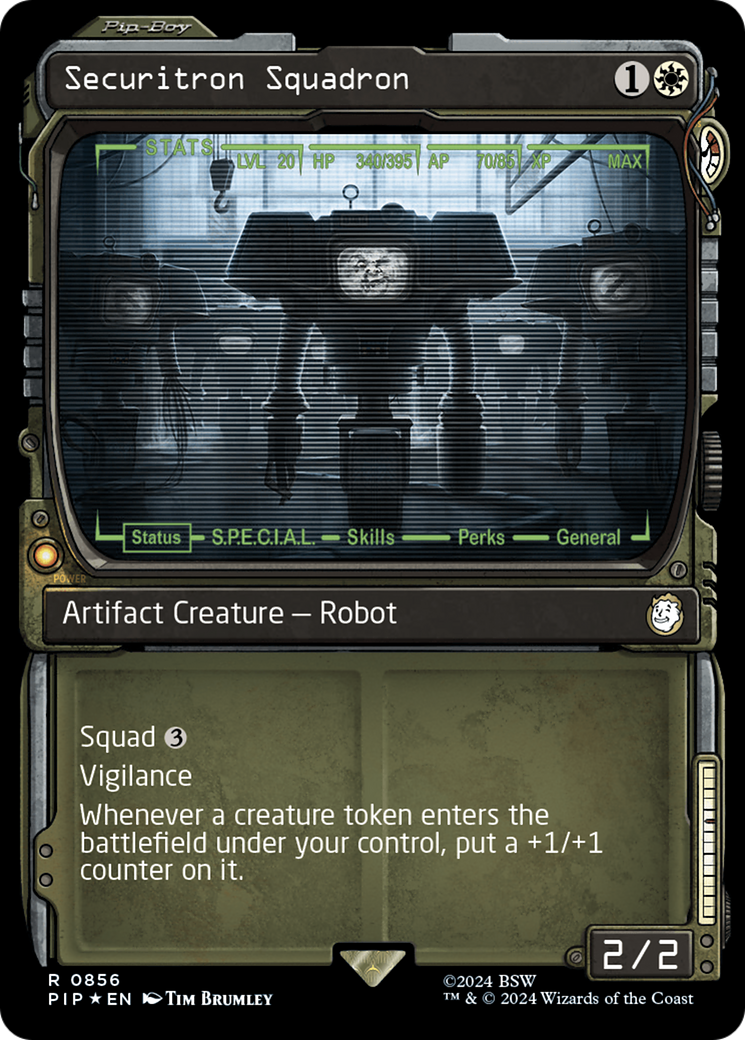 Securitron Squadron (Showcase) (Surge Foil) [Fallout] | Gate City Games LLC