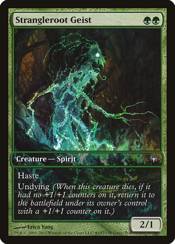 Strangleroot Geist (Game Day) [Dark Ascension Promos] | Gate City Games LLC