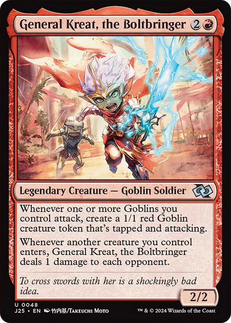General Kreat, the Boltbringer (Anime) [Foundations Jumpstart] | Gate City Games LLC