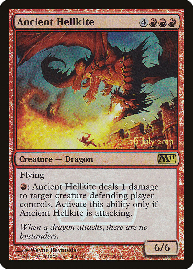 Ancient Hellkite [Magic 2011 Prerelease Promos] | Gate City Games LLC