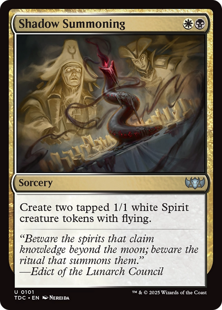 Shadow Summoning [Tarkir: Dragonstorm Commander] | Gate City Games LLC