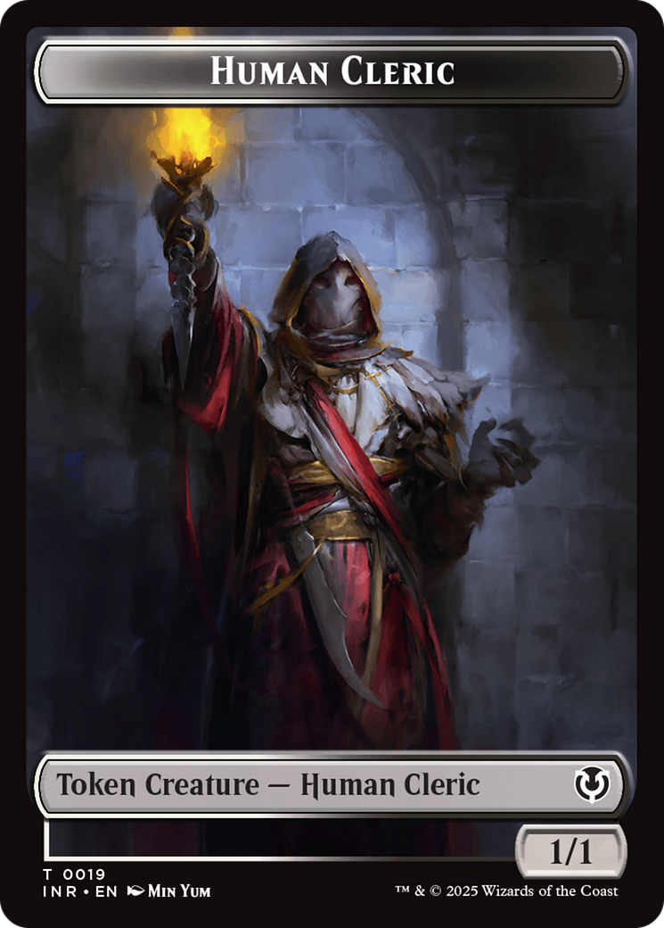 Demon // Human Cleric Double-Sided Token [Innistrad Remastered Tokens] | Gate City Games LLC