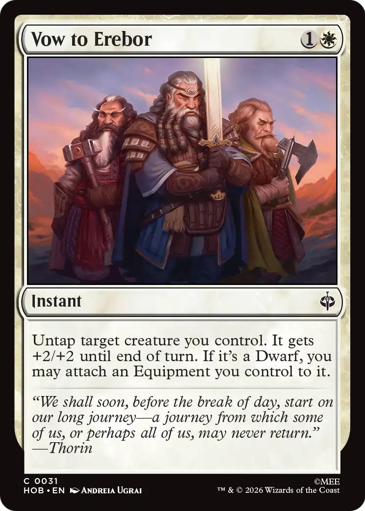 Vow to Erebor [The Hobbit] | Gate City Games LLC