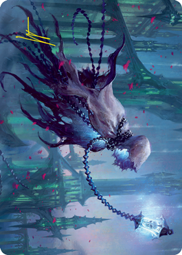 Wanderlight Spirit Art Card (Gold-Stamped Signature) [Innistrad: Crimson Vow Art Series] | Gate City Games LLC