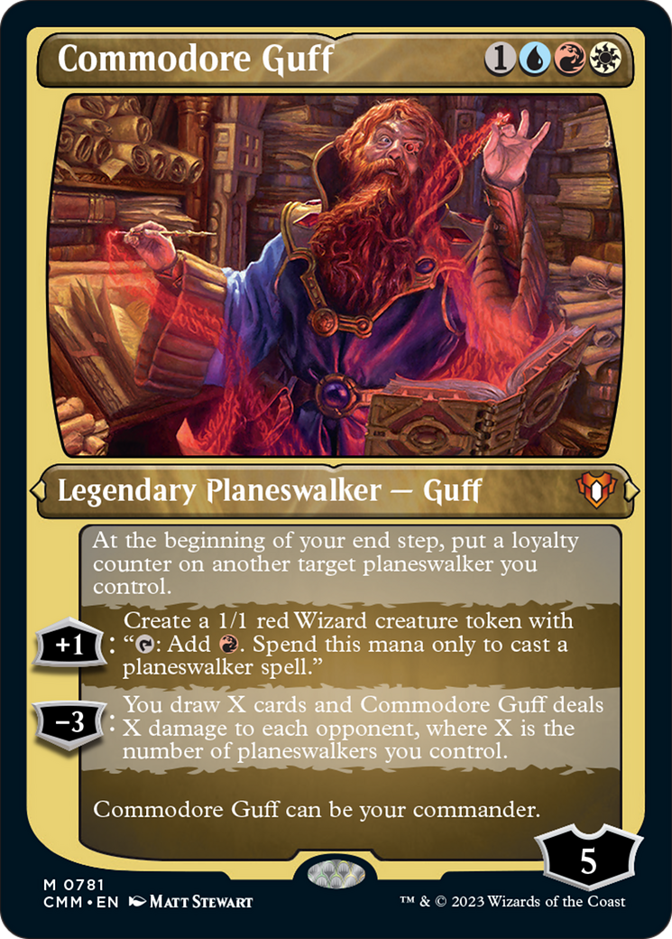 Commodore Guff (Display Commander) (Foil Etched) [Commander Masters] | Gate City Games LLC