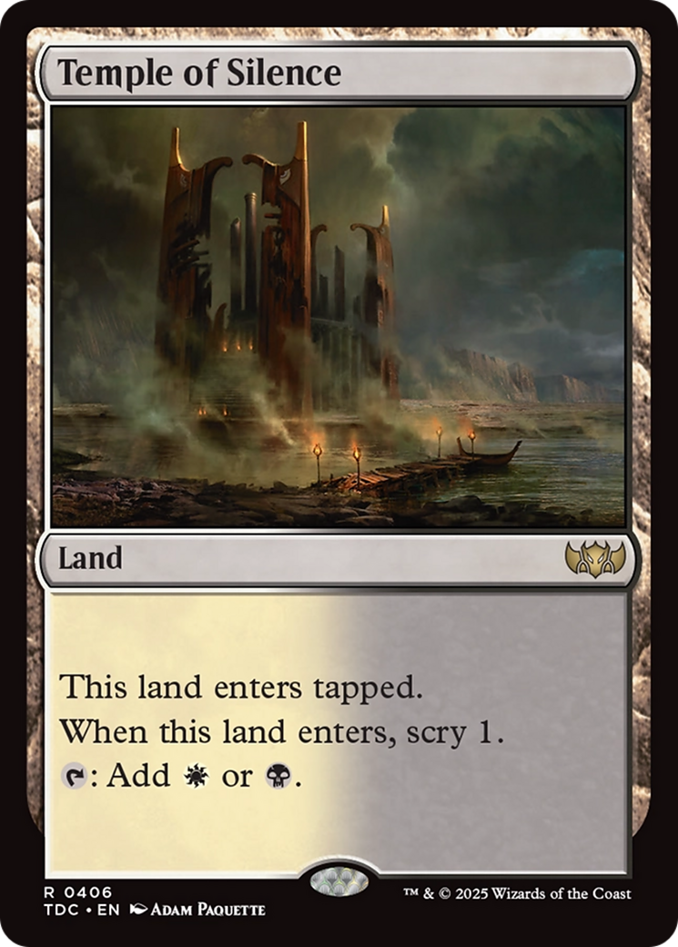 Temple of Silence [Tarkir: Dragonstorm Commander] | Gate City Games LLC