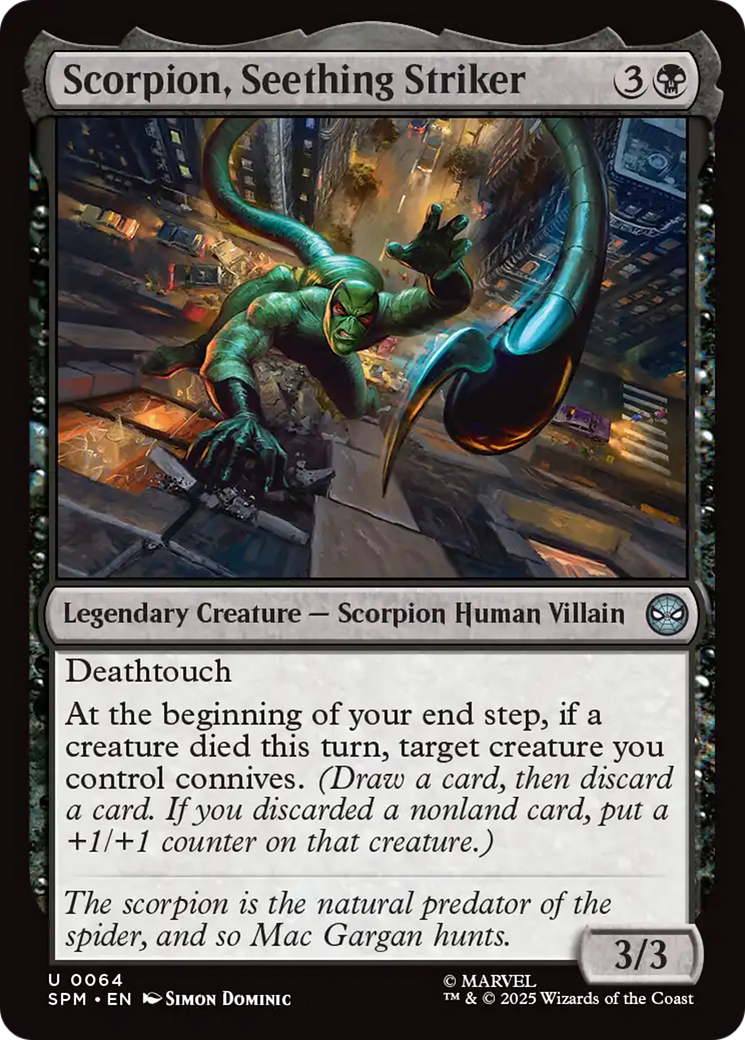 Scorpion, Seething Striker [Marvel's Spider-Man] | Gate City Games LLC