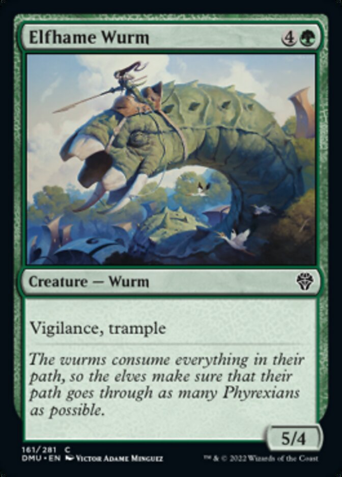 Elfhame Wurm [Dominaria United] | Gate City Games LLC