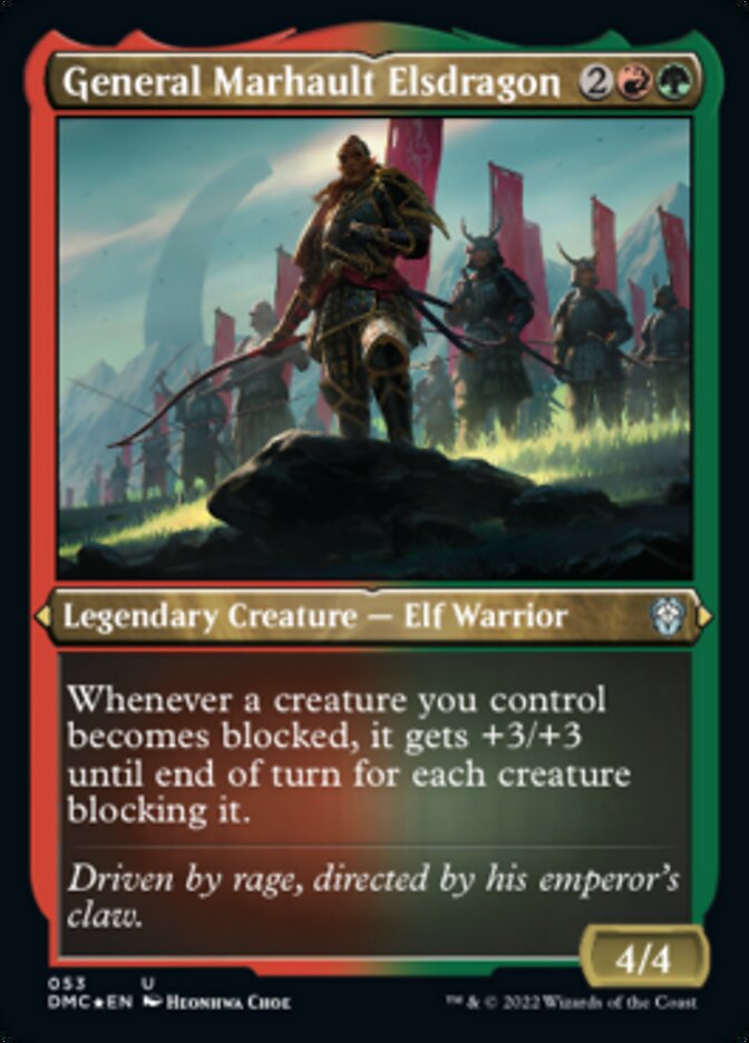 General Marhault Elsdragon (Foil Etched) [Dominaria United Commander] | Gate City Games LLC