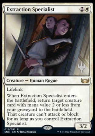 Extraction Specialist (Promo Pack) [Streets of New Capenna Promos] | Gate City Games LLC